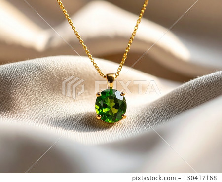 橄欖石金項鍊 130417168