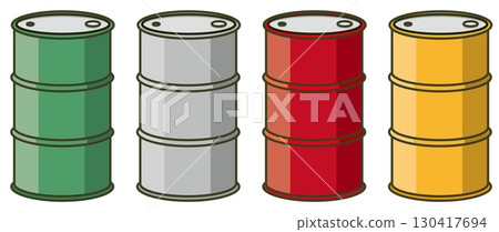 鼓圖示（綠色、灰色、紅色、橘色） 130417694