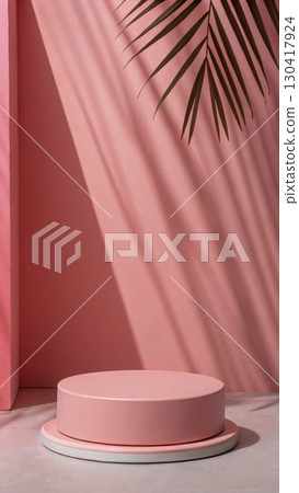 minimalistic pink catwalk background 130417924