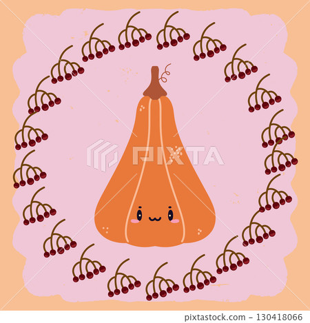 chalkboard with autumn leaves 130418066
