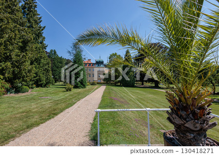 The grounds of the country residence of the Czech President - Lany Castle, Czech Republic 130418271