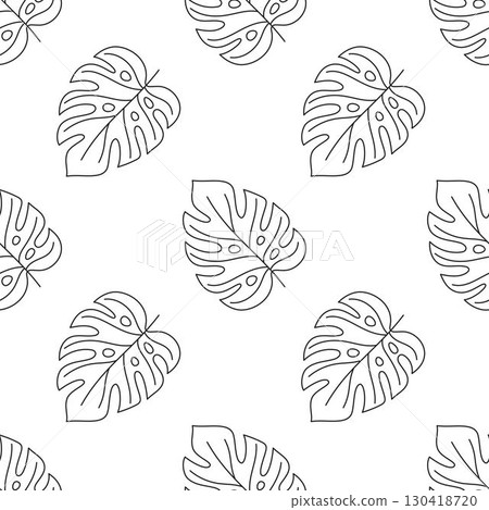 monstera leaf seamless pattern monstera leaf seamless pattern 130418720