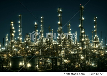 Night industrial area complex image 130418725