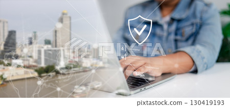 Cybersecurity and Secure Login Hologram with Username and Password Protection on Laptop Computer Cybersecurity and Secure Login Hologram with Username and Password Protection on Laptop Computer 130419193