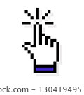 Hand Cursor pixel art mouse pointer click 130419495