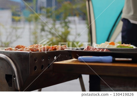 Outdoor barbecue Outdoor barbecue 130419826