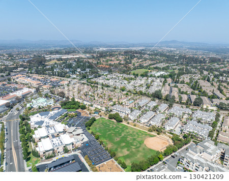 Aerial view of Del Mar Neighborhood, San Diego County 130421209