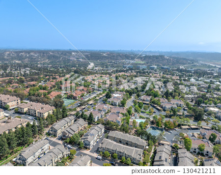Aerial view of Del Mar Neighborhood, San Diego County 130421211