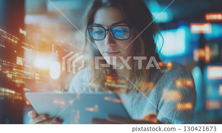 Children Learning with Digital Tablets and Laptops 130421673