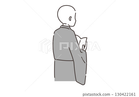 A priest reciting a sutra 130422161