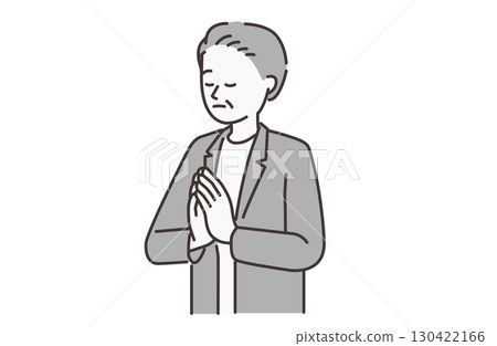 老人祈禱 130422166