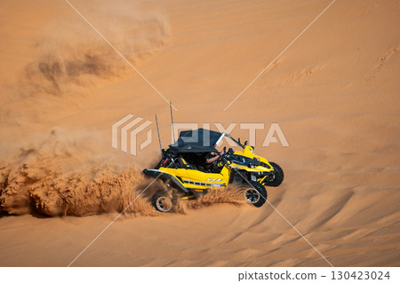 Off-road buggy in the desert, Saudi Arabia 130423024