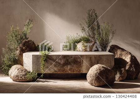 Nature-Inspired Stone Arrangement Nature-Inspired Stone Arrangement 130424408