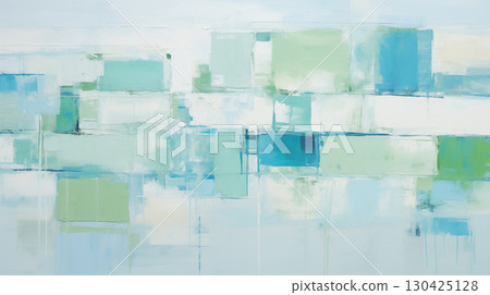 Abstract blue and green minimalist art background 130425128