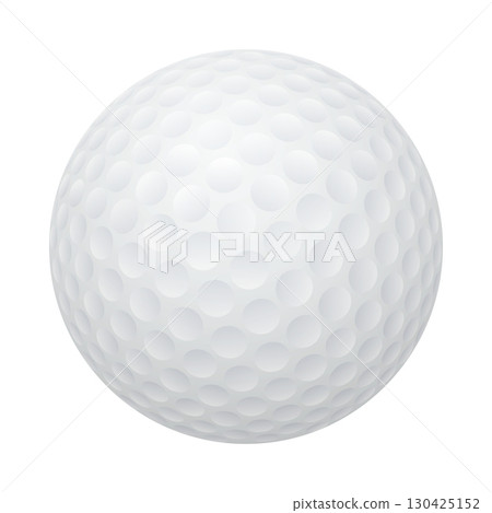 Vector 3d Realistic Golf Ball Isolated. Golf Ball Icon, Vector Illustration. Sports Equipment for Golf Game, Tournament, Training and Competition. Design Template, Front View Vector 3d Realistic Golf Ball Isolated. Golf Ball Icon, Vector Illustration. Sports Equipment for Golf Game, Tournament, Training and Competition. Design Template, Front View 130425152