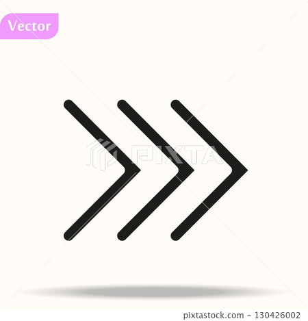 Arrow Icon. isolated perfect pixel with flat style in white background for UI, app, web site, logo. Vector illustration. eps10 Arrow Icon. isolated perfect pixel with flat style in white background for UI, app, web site, logo. Vector illustration. eps10 130426002