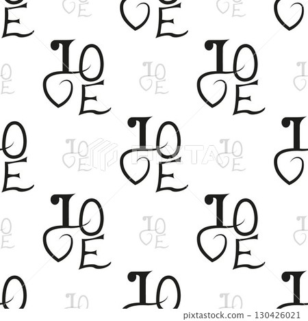 Seamless black vector background with word love written by hand eps10 Seamless black vector background with word love written by hand eps10 130426021