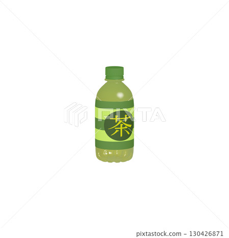 Illustration material of daily necessities: PET bottle 350ml Tea (1_1) Illustration material of daily necessities: PET bottle 350ml Tea (1_1) 130426871