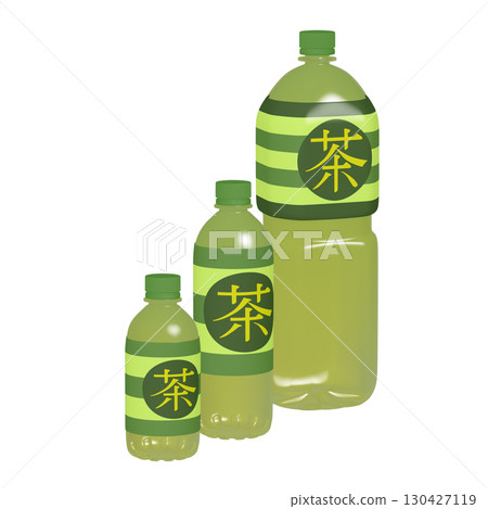 Illustration material of daily necessities: Plastic bottles, tea, large, medium and small combinations (1_1) Illustration material of daily necessities: Plastic bottles, tea, large, medium and small combinations (1_1) 130427119