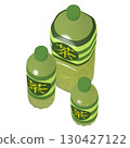 日用品插畫素材：塑膠瓶、茶葉、大中小組合（1_4） 130427122