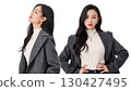 兩幅身穿冬衣的女性肖像 | 女性，肖像，外套，冬裝 130427495