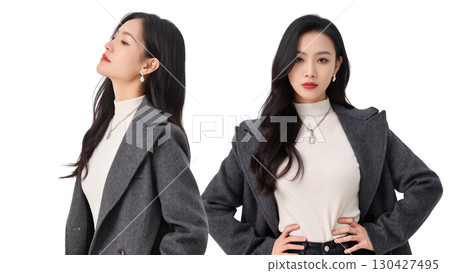 Two portraits of women wearing winter coats | Women, portraits, coats, winter clothes Two portraits of women wearing winter coats | Women, portraits, coats, winter clothes 130427495