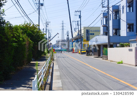 Around the site of the road collapse accident in Yashio City, Saitama Prefecture, August 2025 Around the site of the road collapse accident in Yashio City, Saitama Prefecture, August 2025 130428590