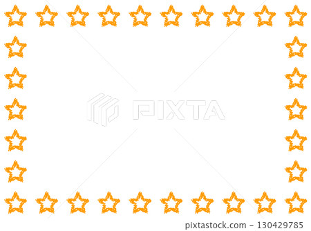 Hand-drawn crayon material background frame 130429785