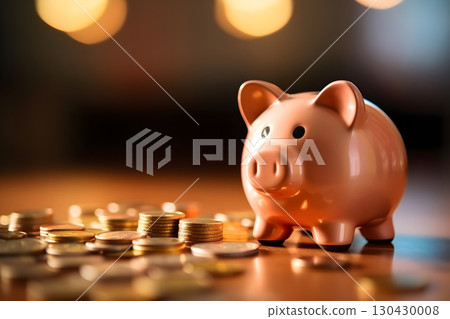 Pig Piggy Bank Savings Image 6 AI-Generated Image 130430008