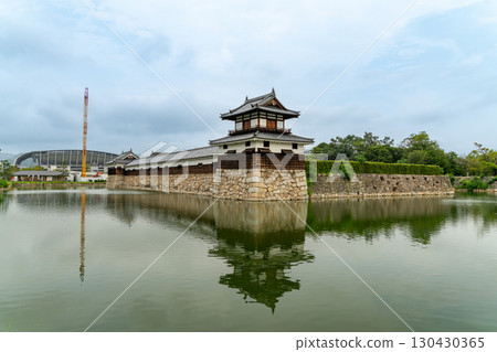 A castle on the surface of the water A castle on the surface of the water 130430365