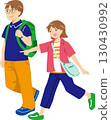 男女外出插畫 130430992