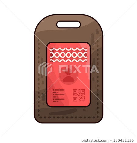 illustration of ID Card case illustration of ID Card case 130431136