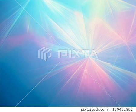 A transparent background with prism light shining through 130431892