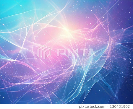 夢幻般的光粒子網路背景 130431902