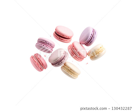 Delicious dessert isolated on white background Delicious dessert isolated on white background 130432287