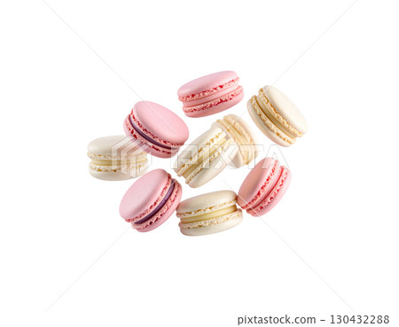 Delicious dessert isolated on white background Delicious dessert isolated on white background 130432288