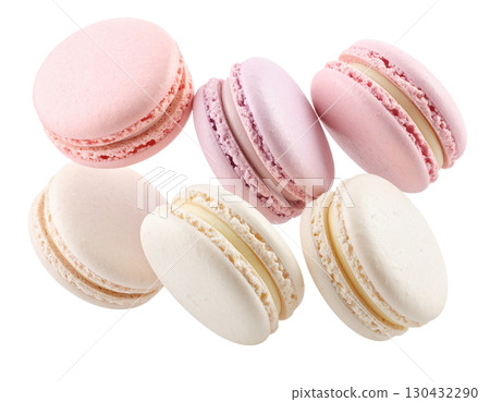 Delicious dessert isolated on white background 130432290