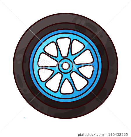illustration of tire illustration of tire 130432965
