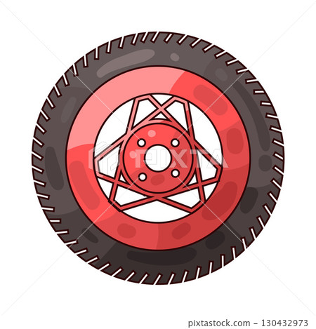 illustration of tire 130432973