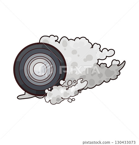 illustration of tire smoke illustration of tire smoke 130433073