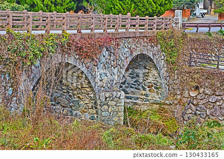 Kitakyushu City Designated Historic Site Stone Double Arch Bridge Harukichi no Meganebashi Bridge Kitakyushu City Designated Historic Site Stone Double Arch Bridge Harukichi no Meganebashi Bridge 130433165