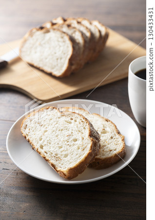 Breakfast at rye bread 130433431