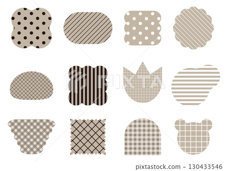 A set of various Japanese modern shapes A set of various Japanese modern shapes 130433546