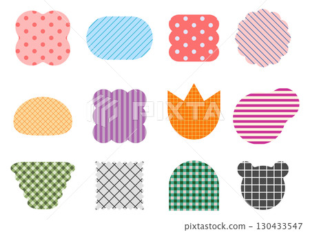 Set of colorful various shapes Set of colorful various shapes 130433547