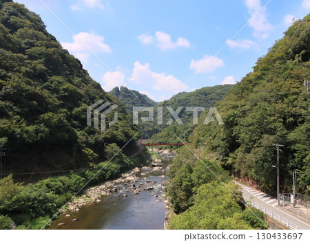 西宮市、寶塚市 - 武庫川溪谷的風景 西宮市、寶塚市 - 武庫川溪谷的風景 130433697