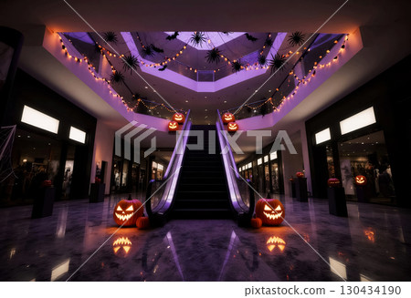 modern mall halloween decoration with pumpkins modern mall halloween decoration with pumpkins 130434190