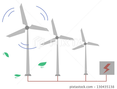 illustration of wind energy 130435138