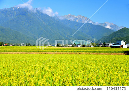 從大町市平町眺望地之岳、鹿島槍山、五龍山（長野縣大町市）[2025年9月] 130435373