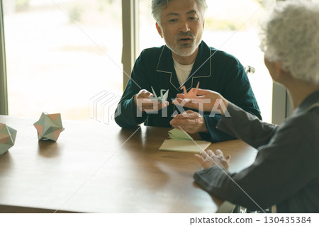 Long-term care facility couple Long-term care facility couple 130435384