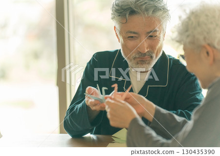 Long-term care facility couple Long-term care facility couple 130435390